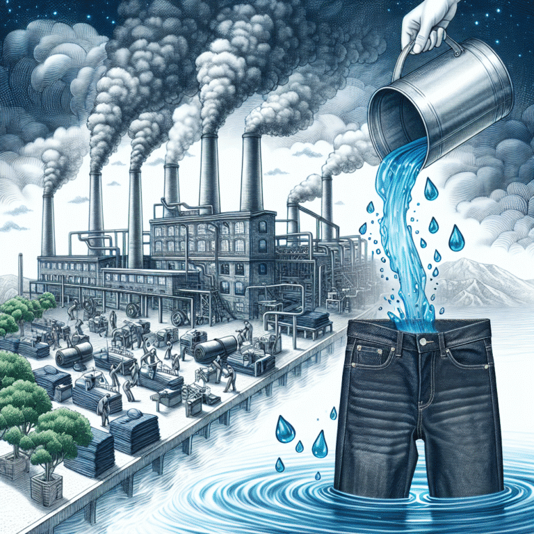 the hidden costs of water consumption in conventional denim manufacturing