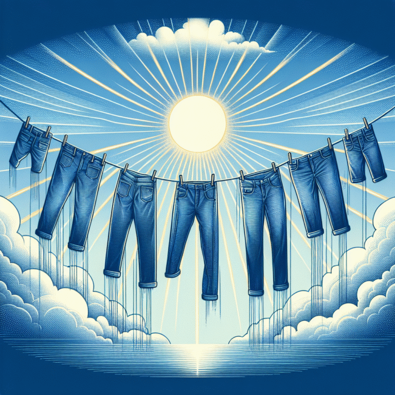 proper techniques for air-drying denim to prevent shrinkage and fading