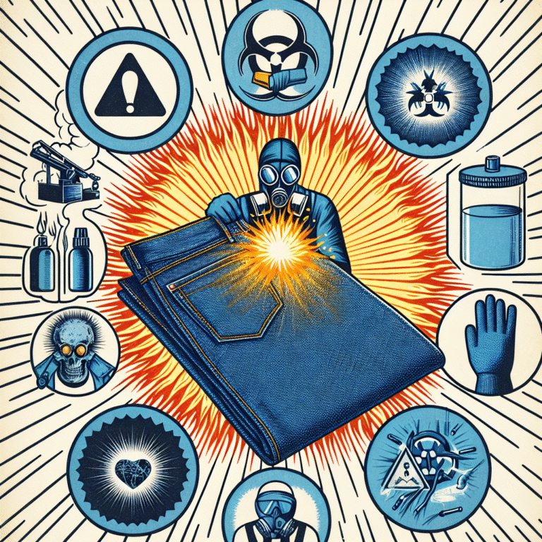how chemical usage in denim finishing processes affects garment workers' health