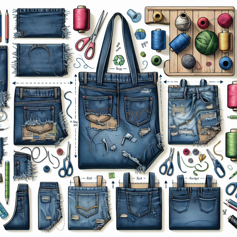 transform your worn-out jeans into eco-friendly tote bags