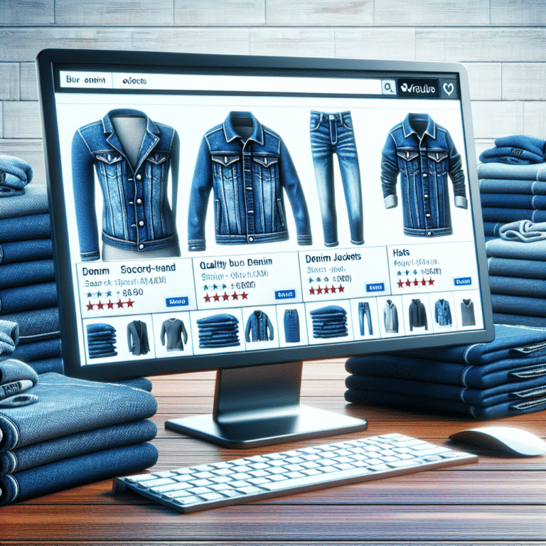 navigating online second-hand platforms for quality denim finds