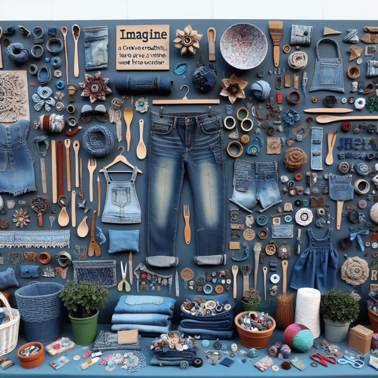 craft projects using denim waistband and pocket remnants
