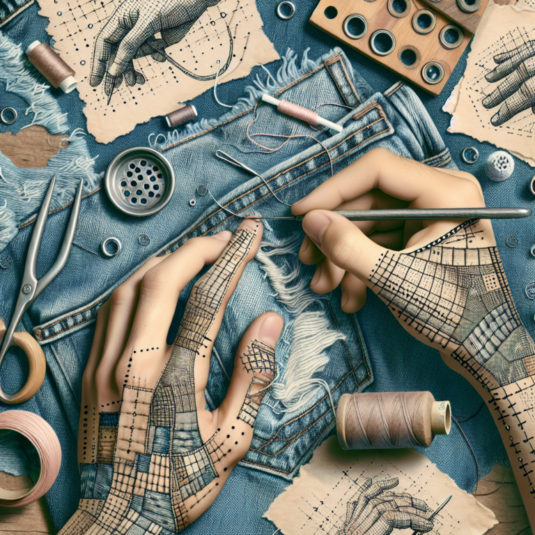 ultimate techniques for visible mending denim with sashiko