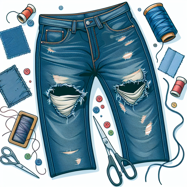 lifesaver for jeans: how to fix large crotch blowouts effectively