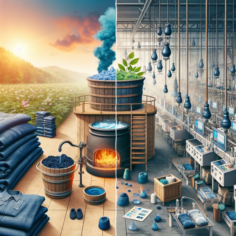 a comparative analysis of sustainable dyeing methods in the denim industry