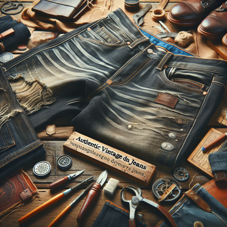 how to spot authentic vintage denim jeans online