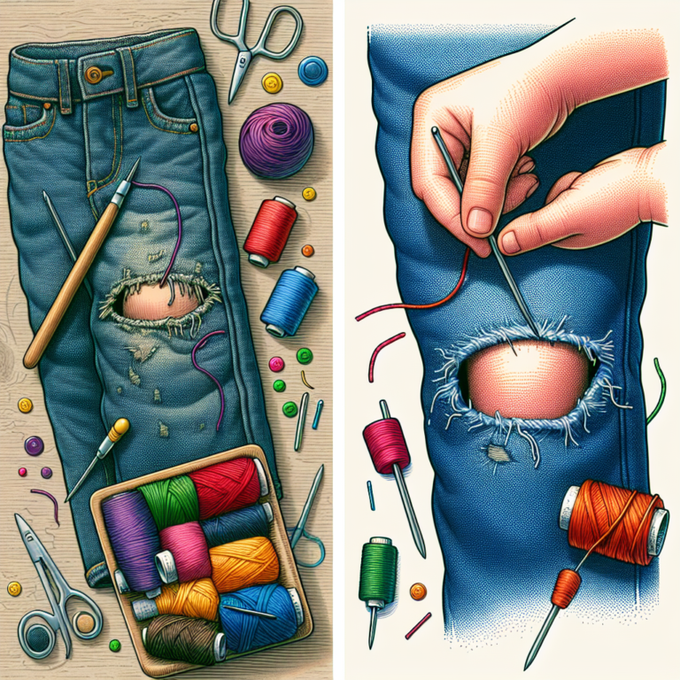 Best Practices for Darning Worn-Out Knee Areas on Children's Jeans